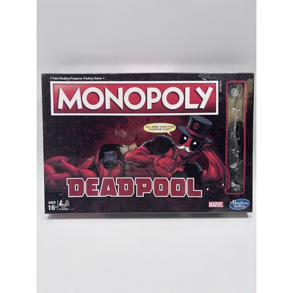 Sealed Monopoly Deadpool Game Hasbro Marvel 2017